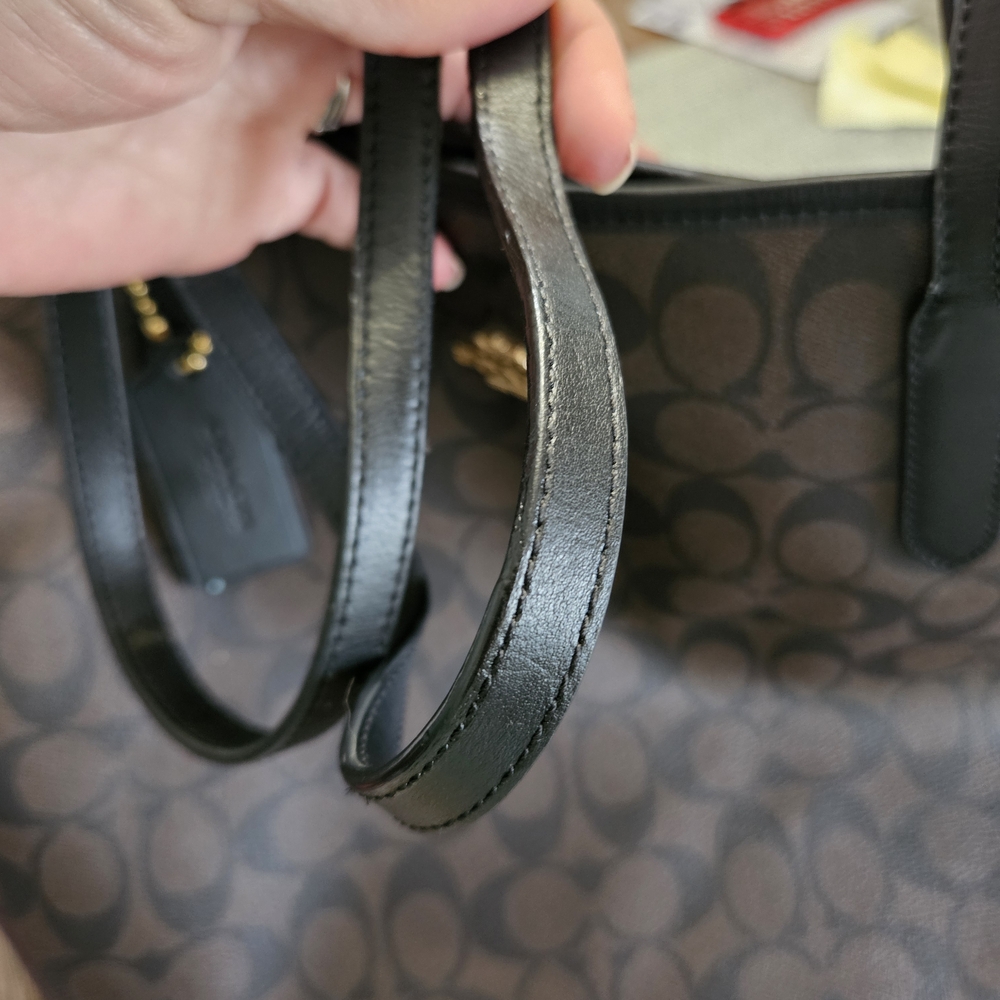 Coach Signature Canvas Tote Bag in Brown - Picture 16 of 16